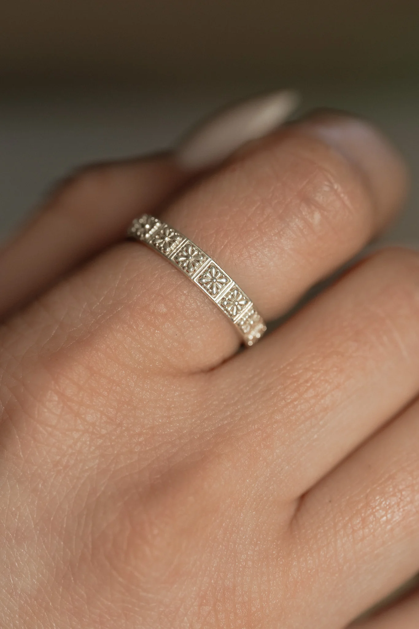 Sterling Silver Flores Talavera Eternity Band - Image 2