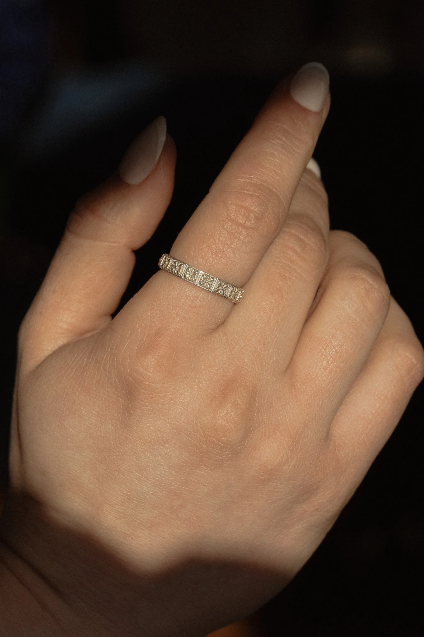 Sterling Silver Flores Talavera Eternity Band - Image 6