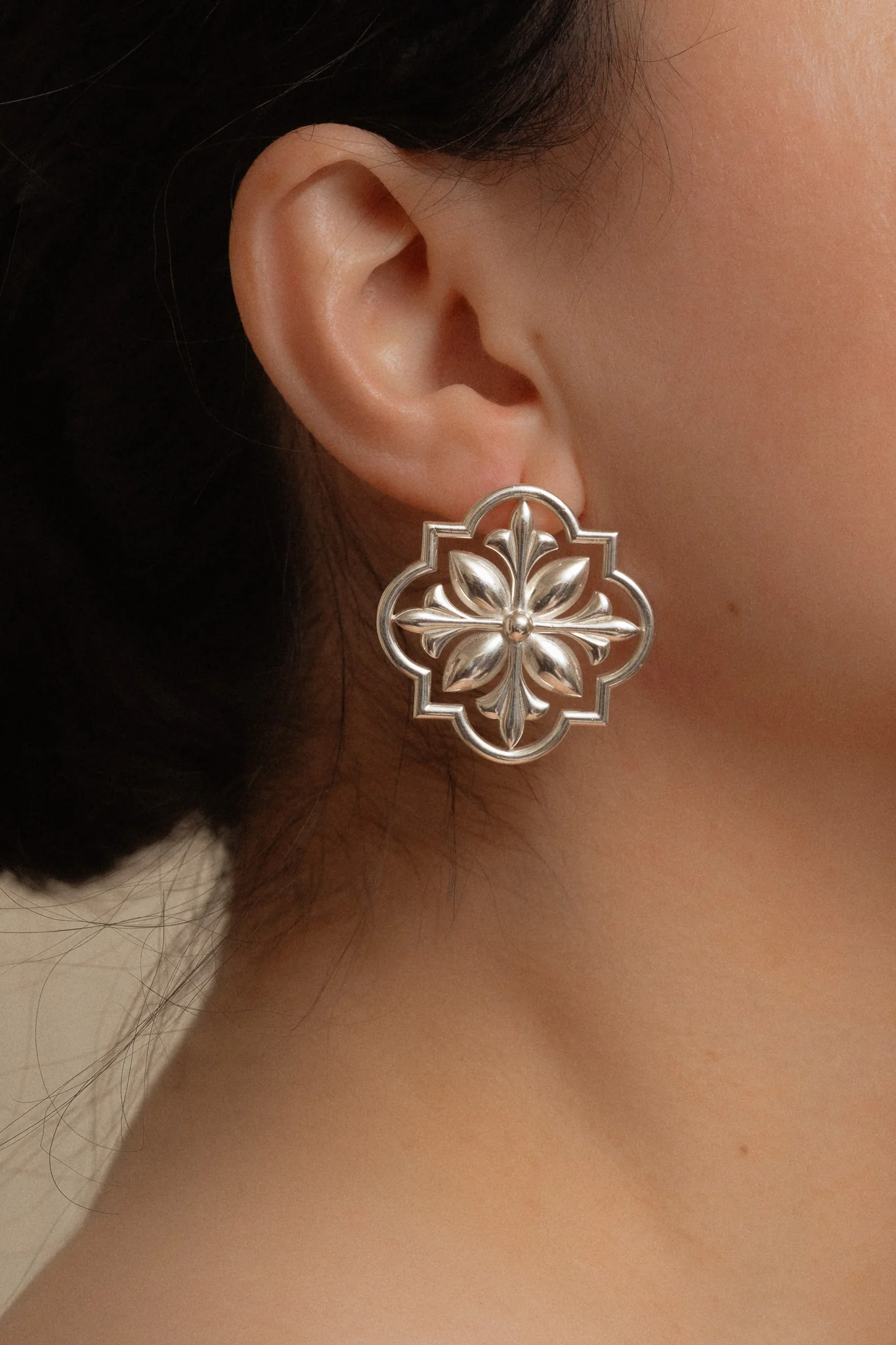 Sterling Silver Talavera Maxi Earrings - Image 2