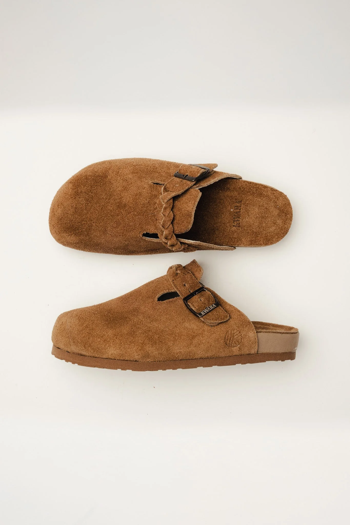Suede Braided Mule - Tan - Image 5