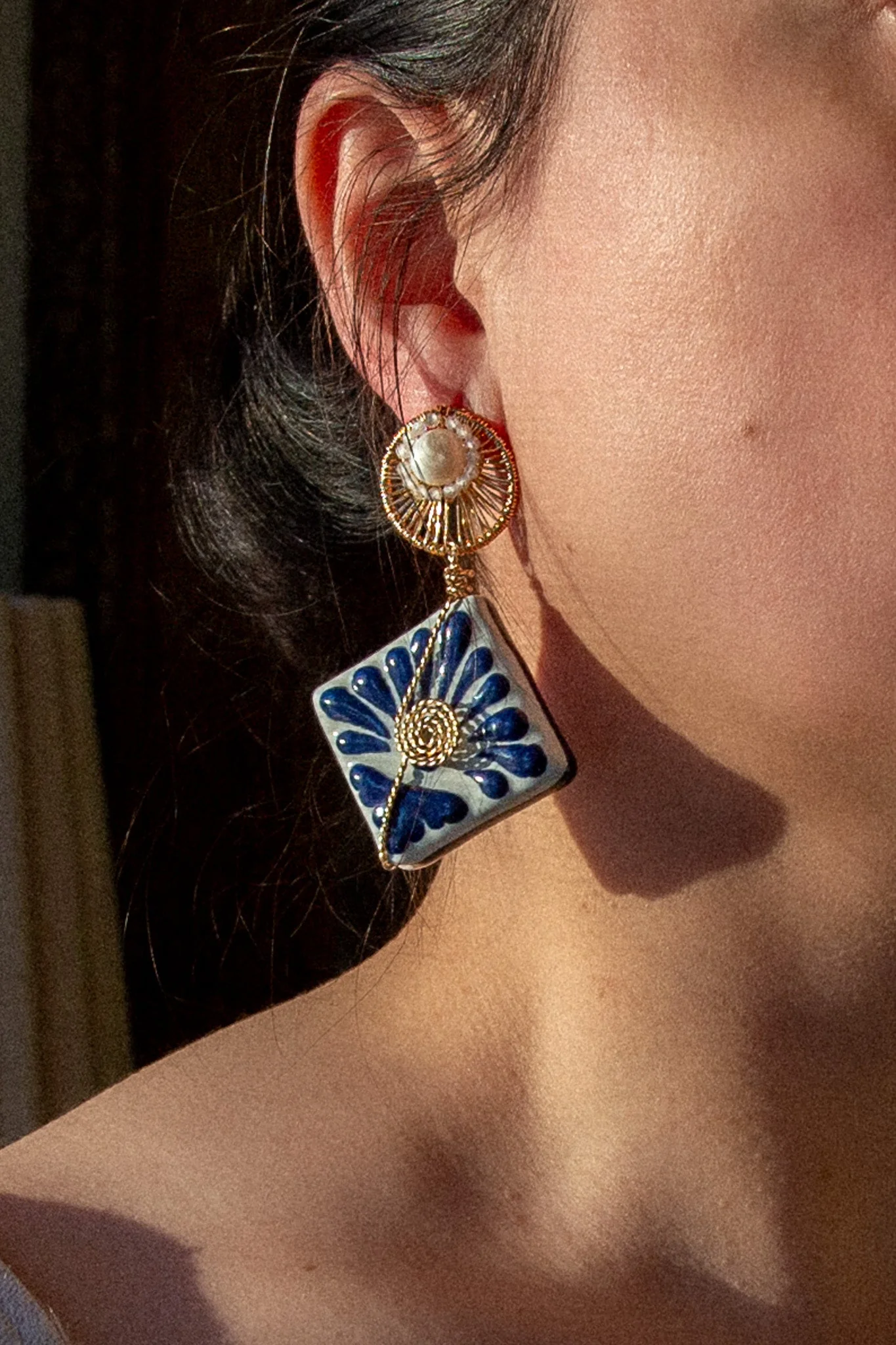 Talavera Drop Earrings - Image 2