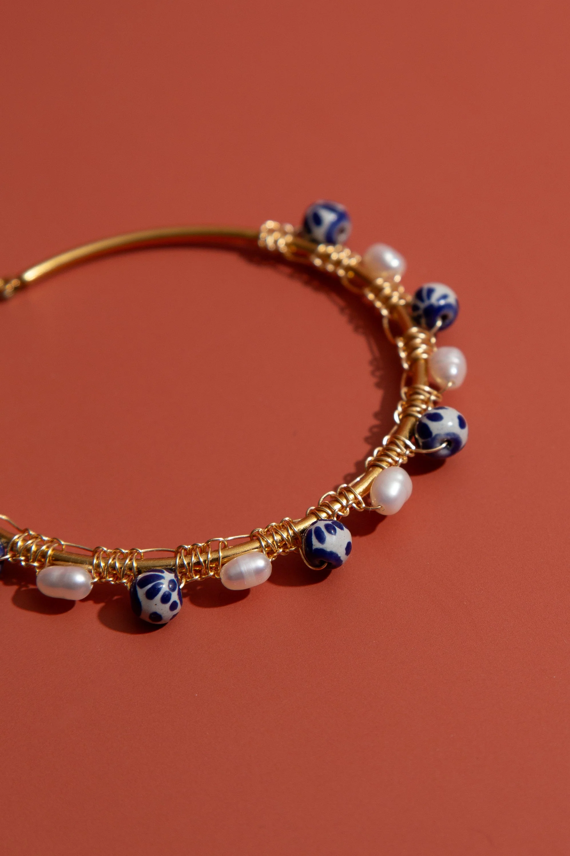 Talavera Hoop Earrings - Image 4