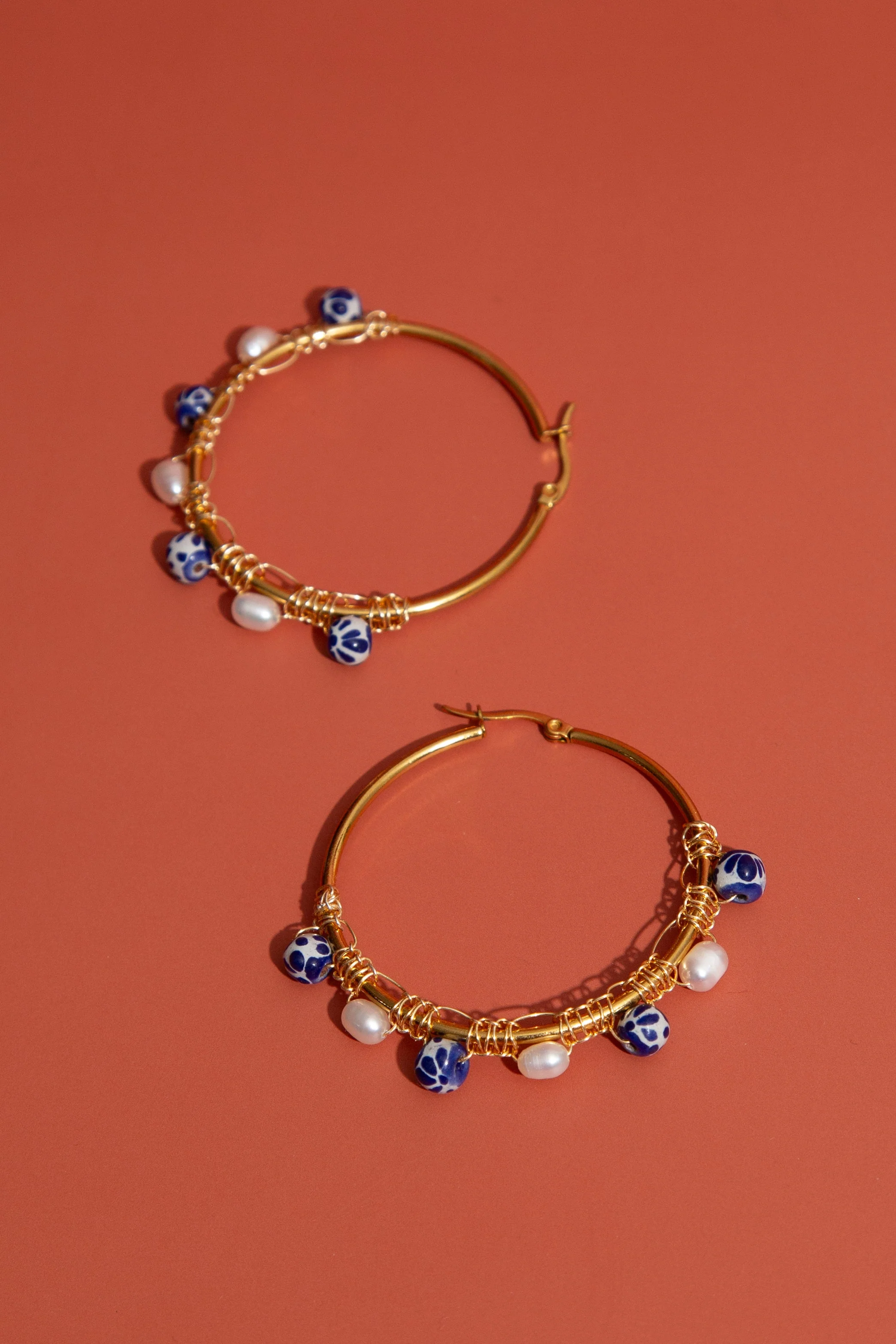 Talavera Hoop Earrings - Image 5