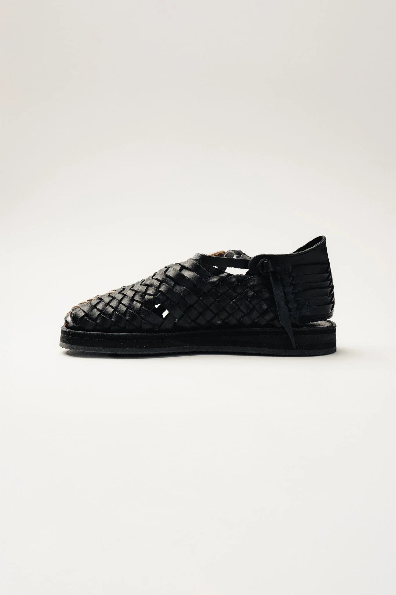 Tarasco Leather Huaraches - Black - Image 4