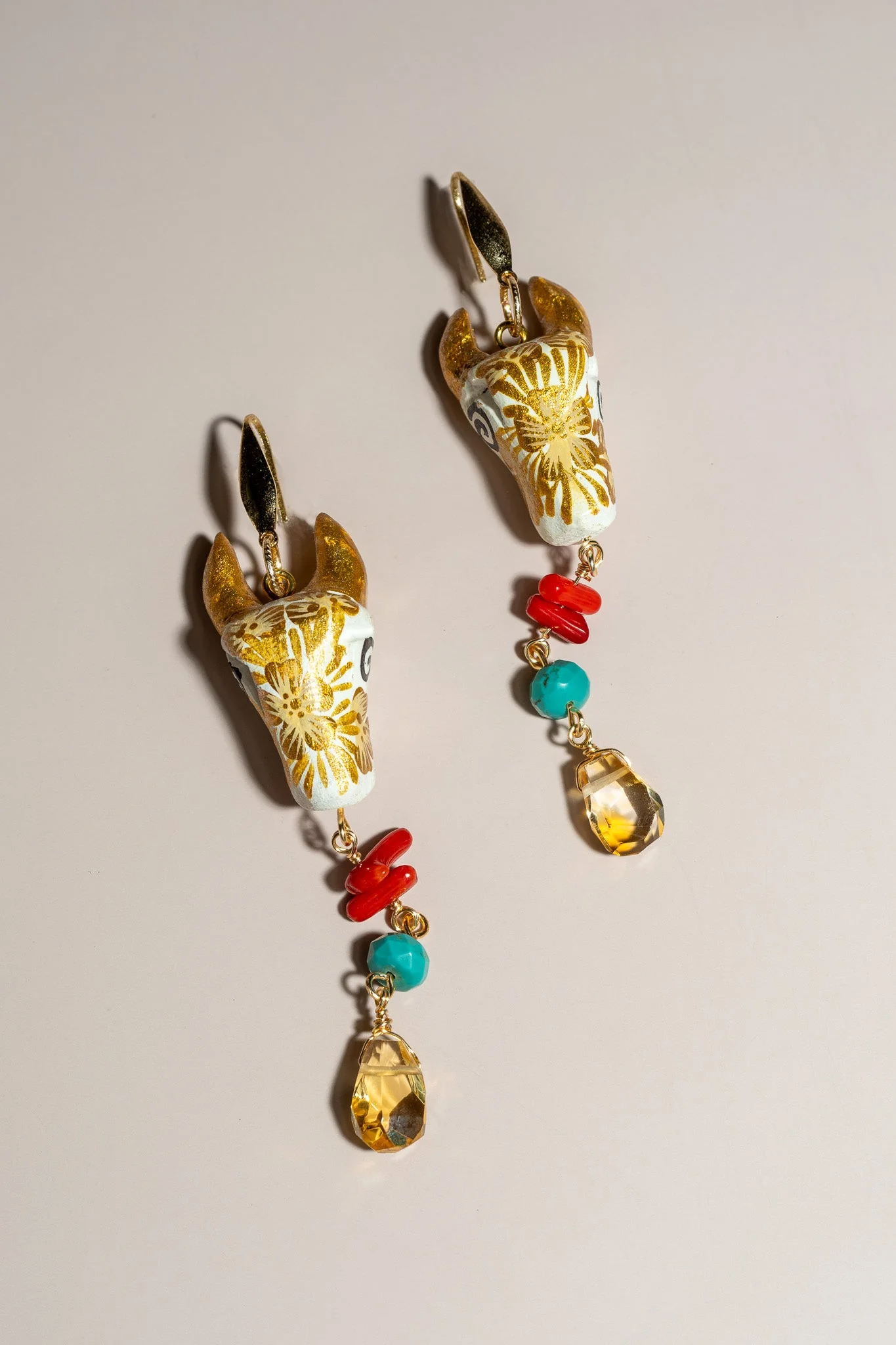Toro Copal Earrings - White - Image 3