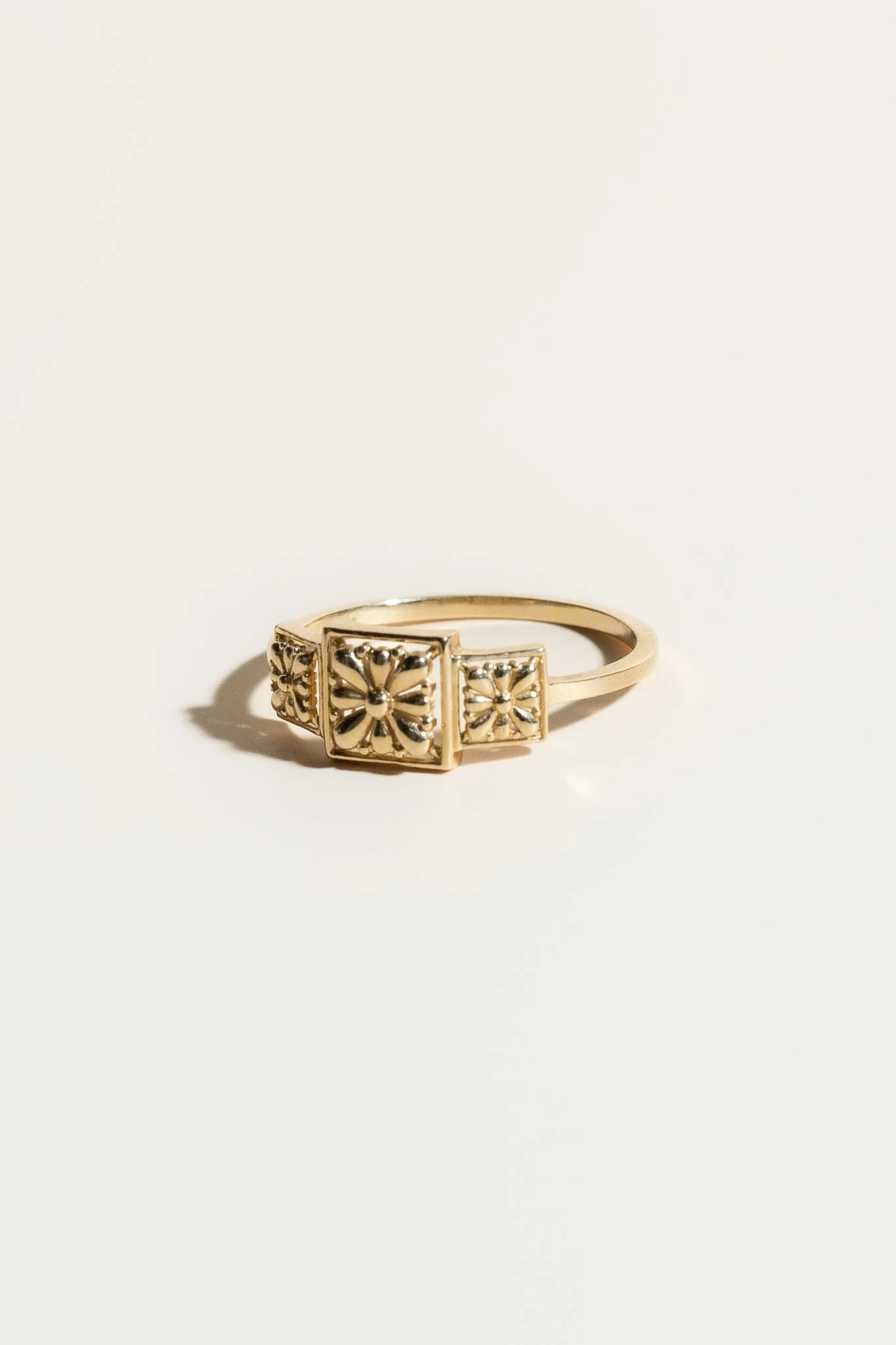 14K Tres Flores Talavera Ring - Image 3