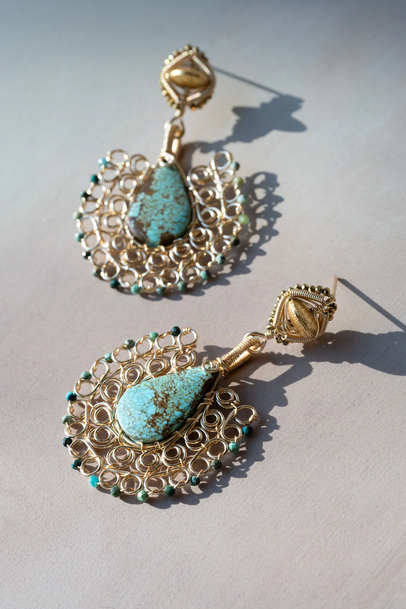Turquoise Drop Earrings - Image 5